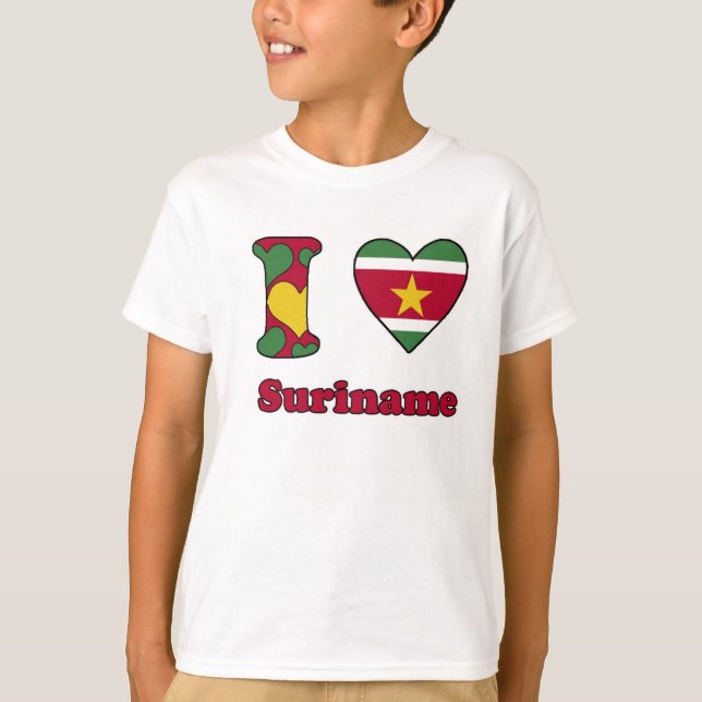 Camiseta I love Suriname (Frente)