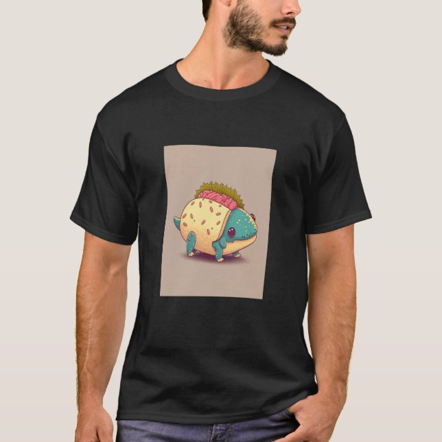 Camiseta I Love Tacos Morphed Axolotl Taco  3 (Frente)