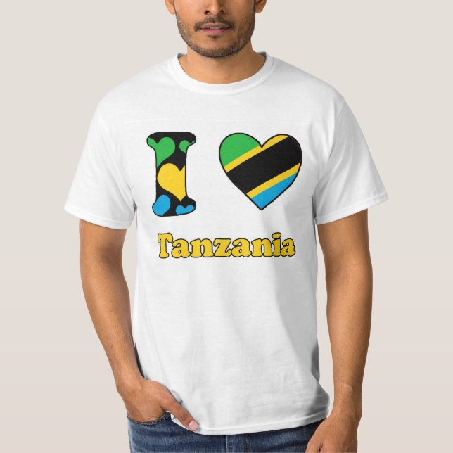 Camiseta I love Tanzania (Frente)
