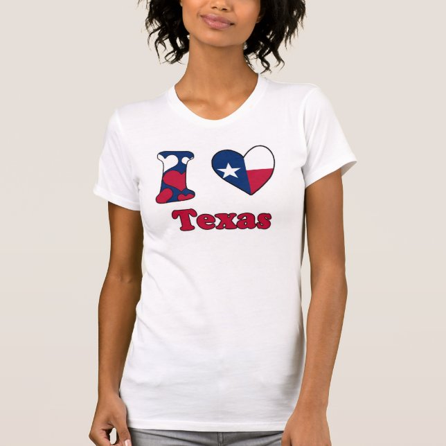 Camiseta I love Texas (Frente)