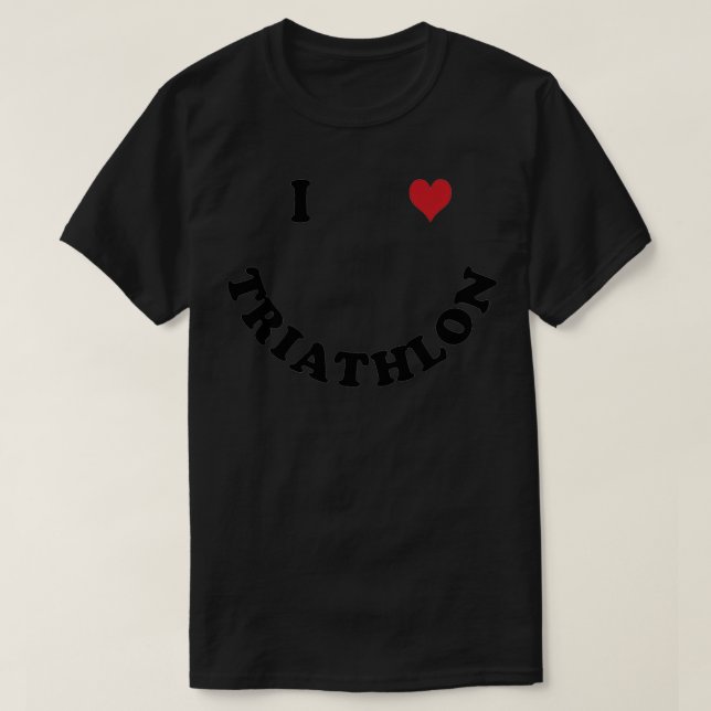 Camiseta I love triathlon 10 (Frente do Design)