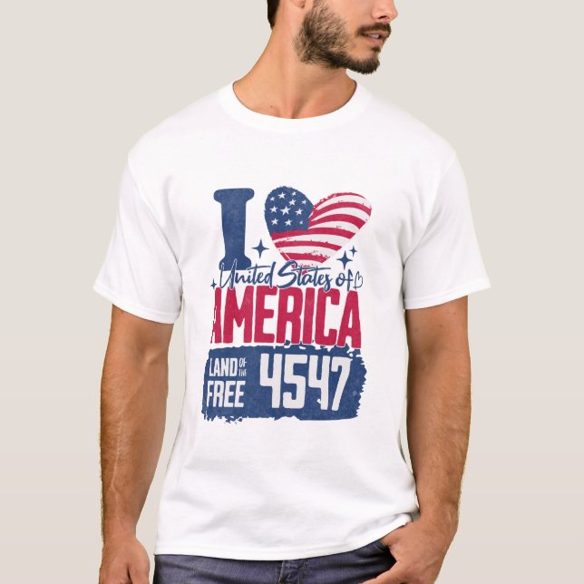 Camiseta I Love Trump 4547 (Frente)