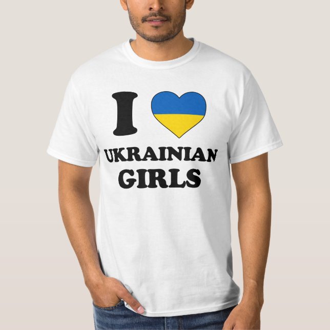 Camiseta I love Ukrainian Girls (Frente)