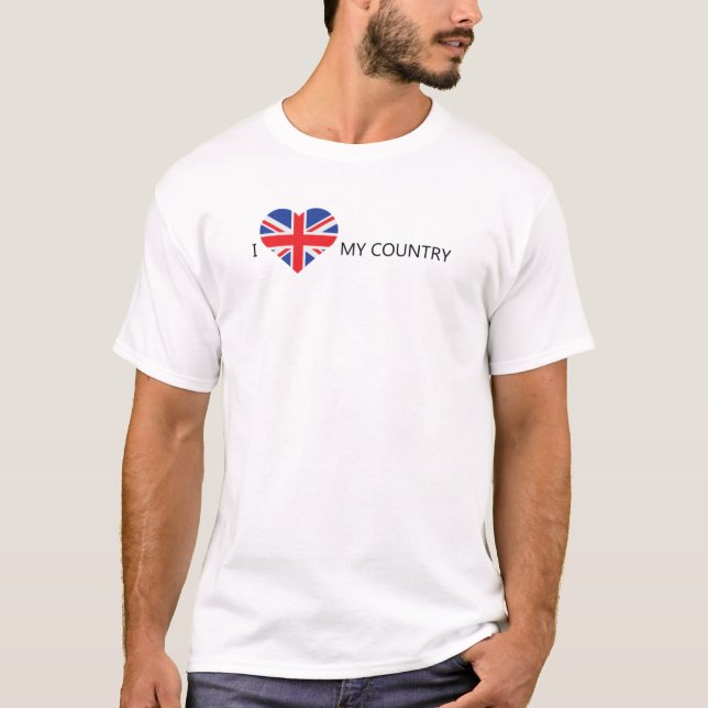 Camiseta I Love United Kingdom (Frente)