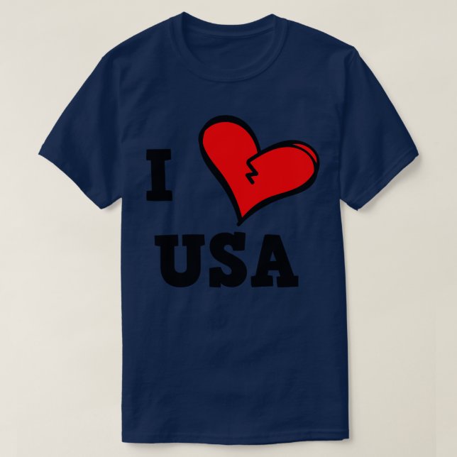Camiseta I Love USA (Frente do Design)