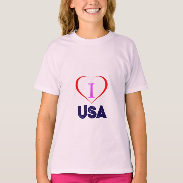 Camiseta I Love USA (Frente)