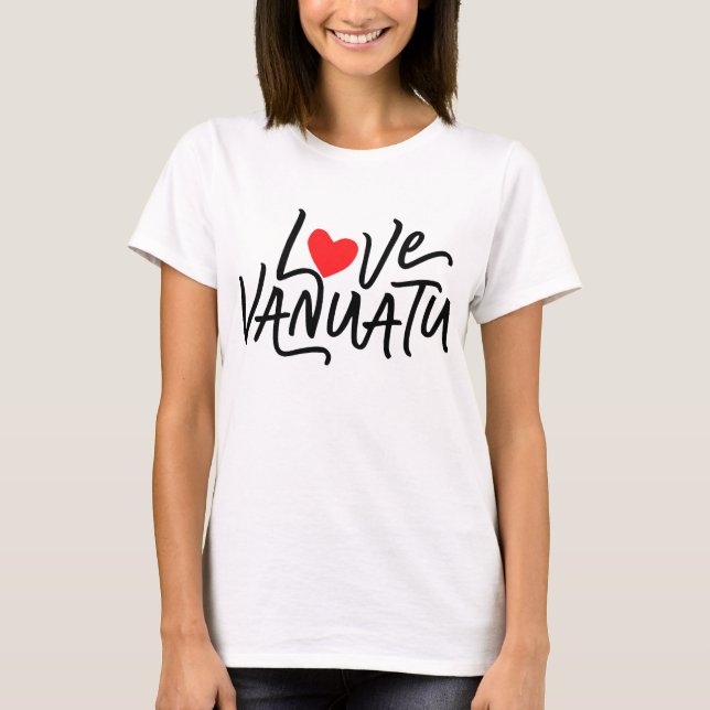 Camiseta I Love Vanuatu  (Frente)