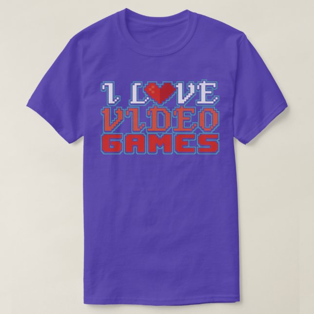 Camiseta I Love Video Games Gift Premium T-Shirt (Frente do Design)