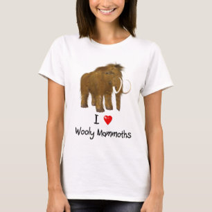 Camiseta "I Love Wooly Mammoths" Wooly Mammoth