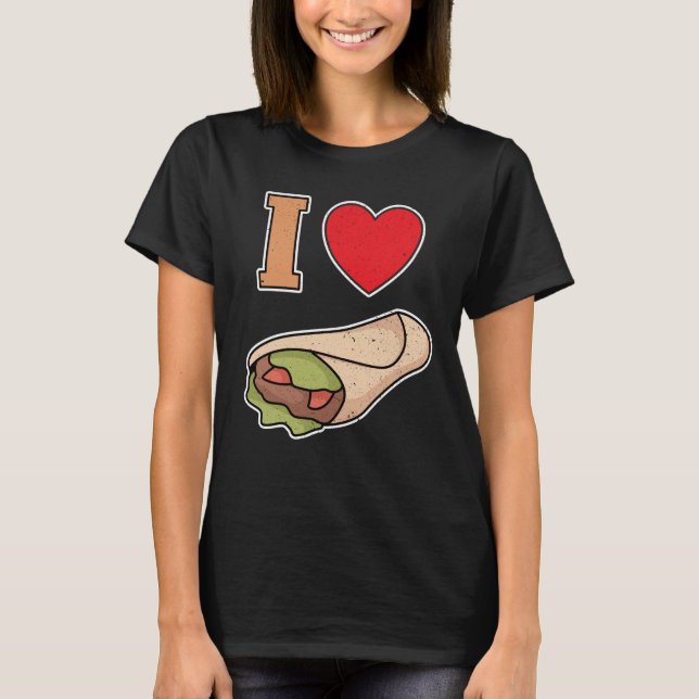 Camiseta I love wraps (Frente)