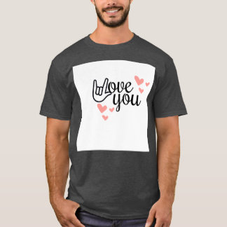 Camiseta i love you 3