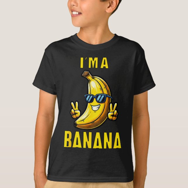 Camiseta I’m A Banana Funny Cartoon Humor Design  (Frente)