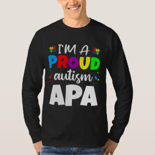 Camiseta I M A Proud Apa Autism Awareness Heart