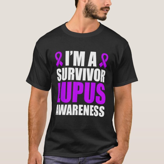 Camiseta I m A Survivor Lupus Awareness Lupus Warrior (Frente)