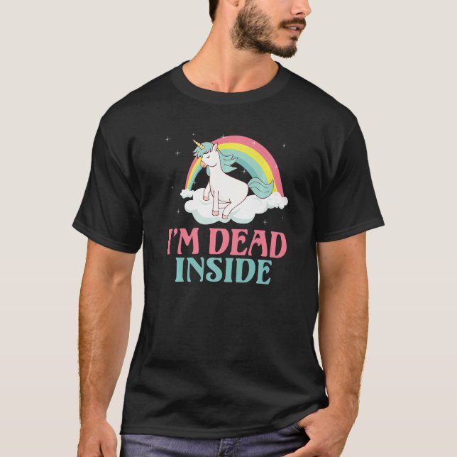 Camiseta I m dead inside Einhorn (Frente)