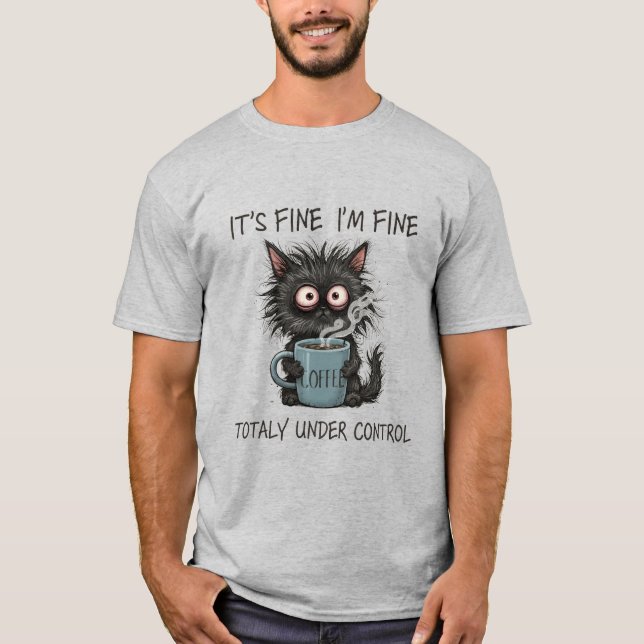 Camiseta I’m Fine This Is Fine Everything Is Fine (Frente)
