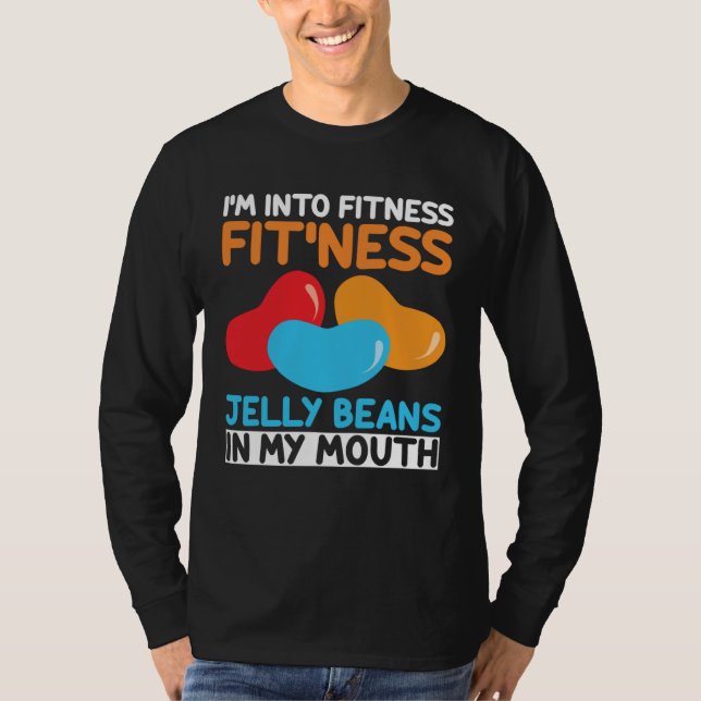 Camiseta I m Into Fitness Jelly Beans In My Mouth  Easter S (Frente)