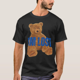 Camiseta I m lost Bear Novelty 90s retro  funny