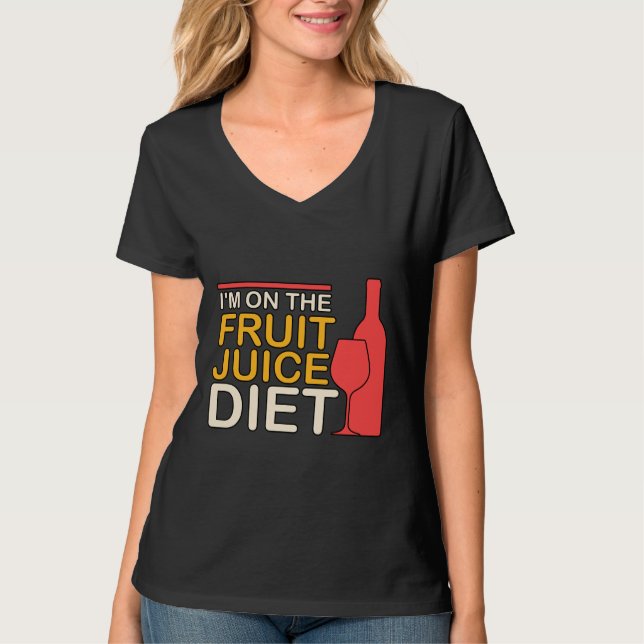 Camiseta I M Na Fruta De Suco De Vinho 72 (Frente)