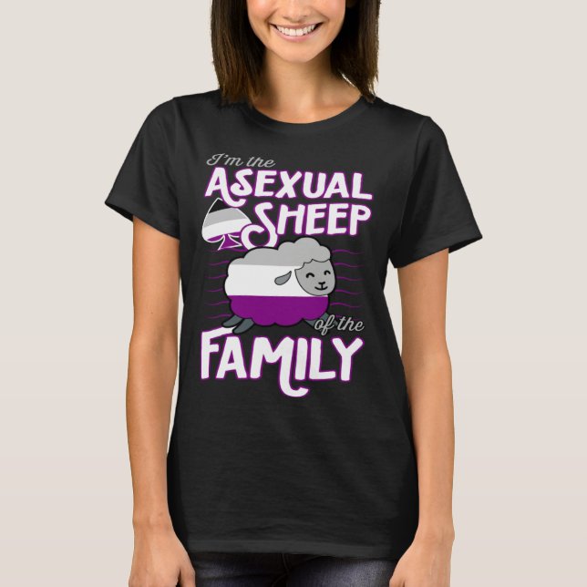Camiseta I m The Asexual Sheep Of My Family  Ace Pride Aest (Frente)