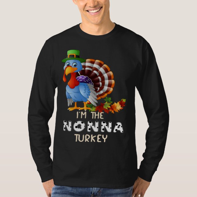 Camiseta I m The Nonna Turkey Happy Thanksgiving 2021 Autum (Frente)