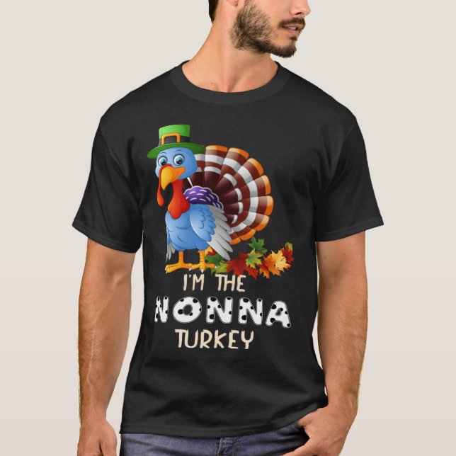 Camiseta I m The Nonna Turkey Happy Thanksgiving 2021 Autum (Frente)