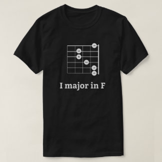 Camiseta I Major In F | Corda de Violão