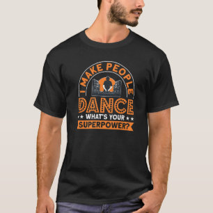 Camiseta I Make Pessoas Dance Dj Cassette Tape Music