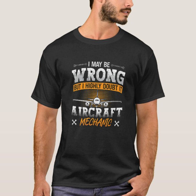 Camiseta I May Be Wrong Love Airplanes Aviation Fix Aircraf (Frente)