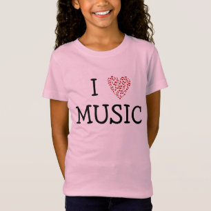 Camiseta I Música "Coração" - Personalizável