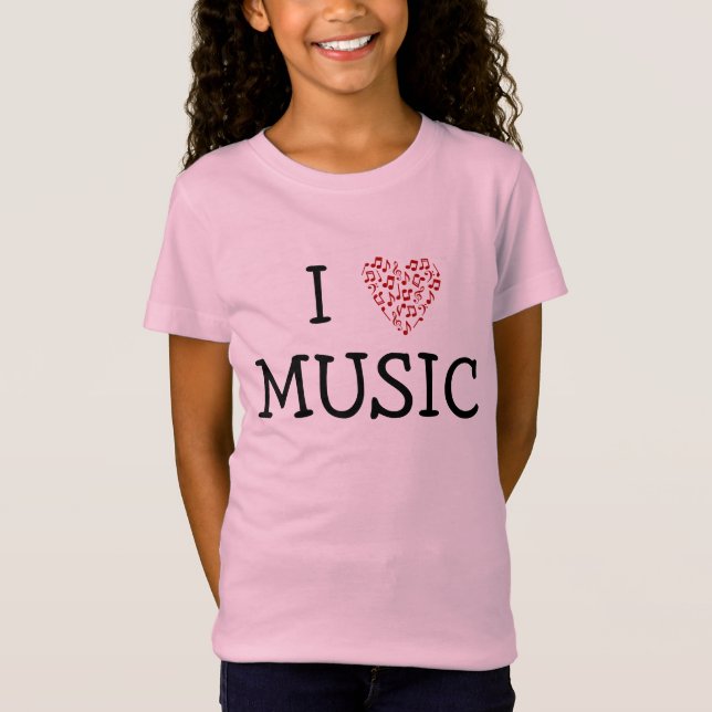 Camiseta I Música "Coração" - Personalizável (Frente)