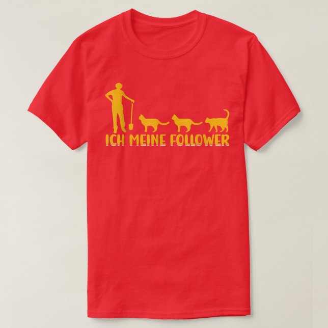 Camiseta I My Followers Tieliebe Katzenliebe Katzen Farmer  (Frente do Design)