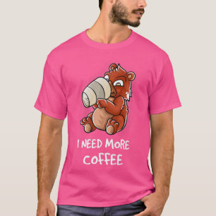Camiseta I Need More Coffee In My Mug Caffeine Funny Grizzl