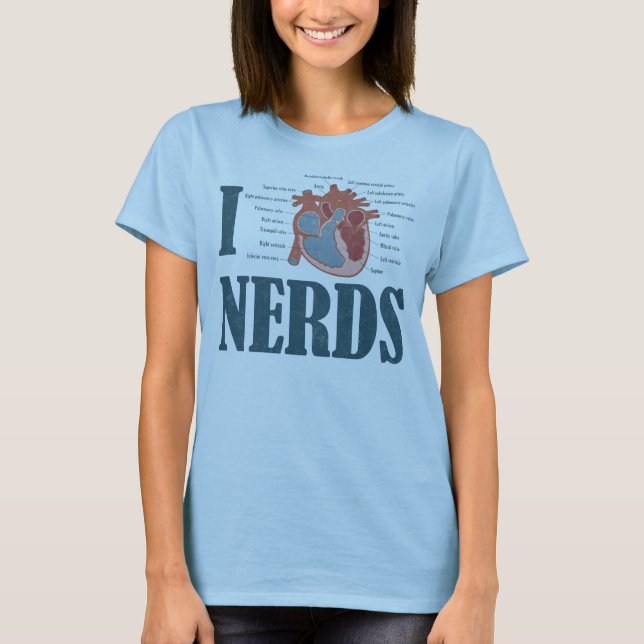 Camiseta I NERD do coração (Frente)