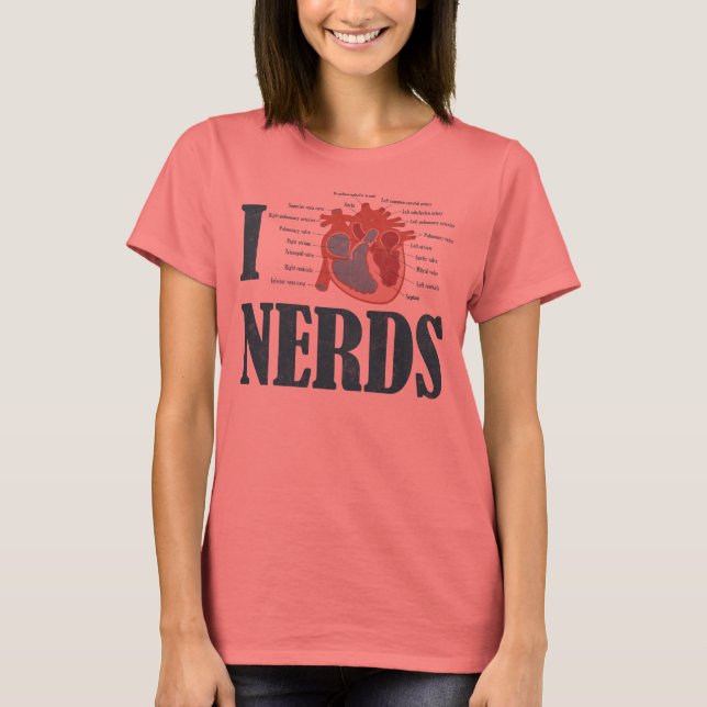 Camiseta I NERD do coração (Frente)