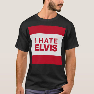 Camiseta I Odeio Portas copos Elvis (Vermelho) (Conjunto de
