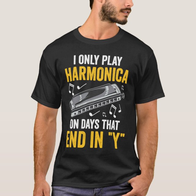 Camiseta I Only Play Harmonica (Frente)