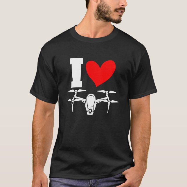 Camiseta I Operat De Controle Remoto De Quadros De Drone Ca (Frente)