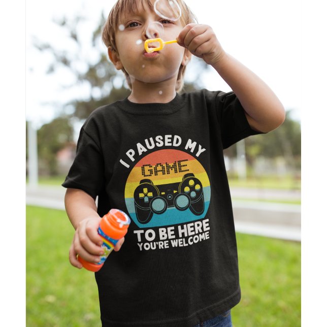 Camiseta I Paused my Name To be Here Gamer (Criador carregado)