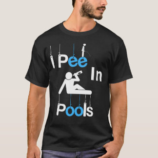 Camiseta I Pee em Piscina Tee: Beer de Verão nadando em ama
