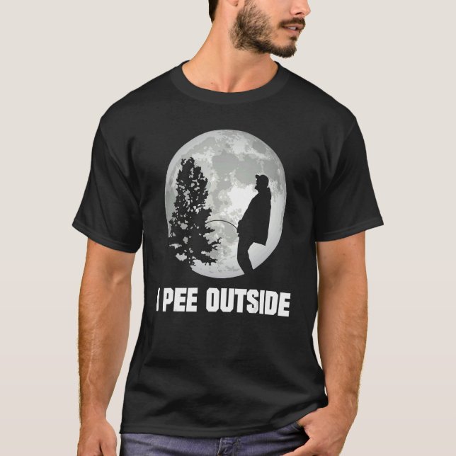 Camiseta I Pee Outside I Love Peeing Outside  Camping (Frente)