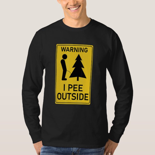 Camiseta I Pee Outside I Love Peeing Outside  Camping 2 (Frente)