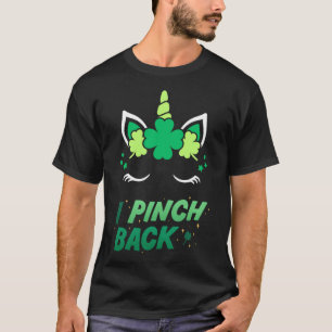 Camiseta I Pinch Back Unicorn Saint Patrick's Day Green Uni