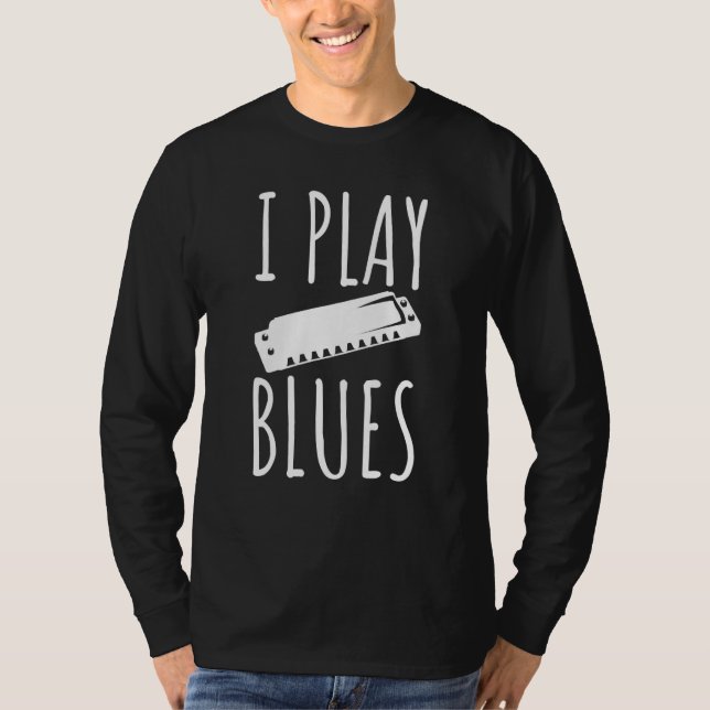 Camiseta I Play Blues Harp Player (Frente)