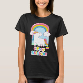 Camiseta I Poop Rainbows Funny Unicorn