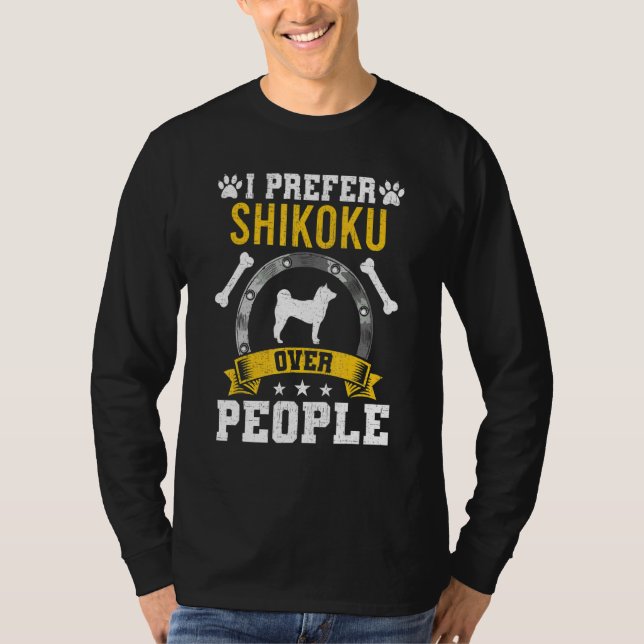 Camiseta I Prefer Shikoku Over People Dog (Frente)
