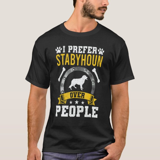Camiseta I Prefer Stabyhoun Over People Dog (Frente)