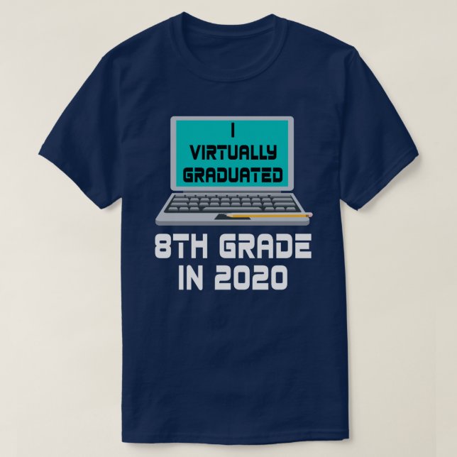 Camiseta I PRIMEIRAMENTE Graduado 8º GRAU em 2020 (Frente do Design)