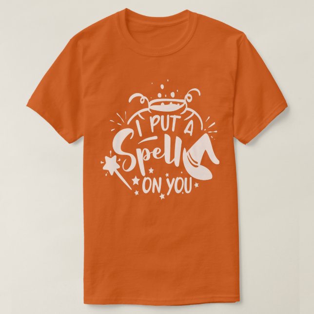 Camiseta I Put a Spell on You  (Frente do Design)