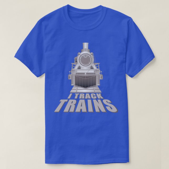 Camiseta I Rastrear Locomotiva de Vapor (Frente do Design)